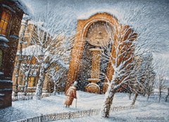 Гобелен Зимові сутінки 100х70 фото — Магазин Gobelen Art