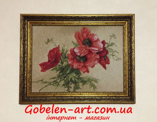 Гобелен Червоні маки 48х35 фото — Магазин Gobelen Art