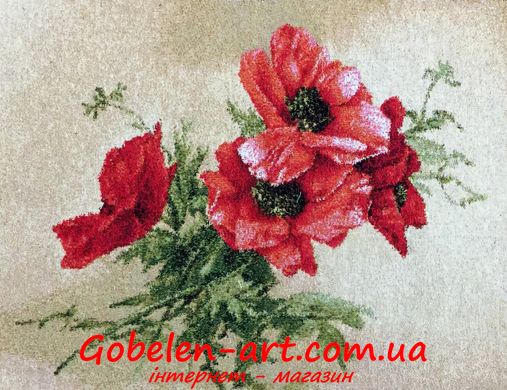 Гобелен Червоні маки 48х35 фото — Магазин Gobelen Art