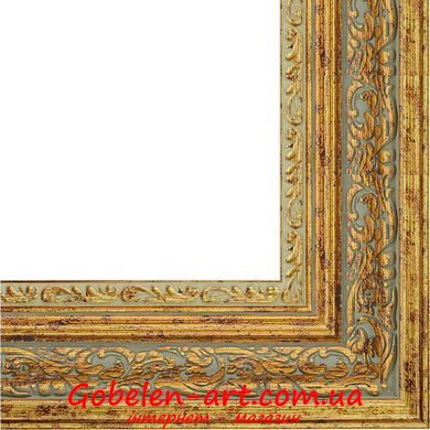 Оформить гобелен в багет шириной 5,3 см (коричнево-золотой с патиной) для размера 108х60 & 60х108 +/- 5 см. фото — Магазин Gobelen Art