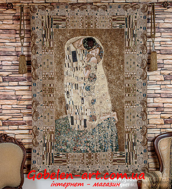 Поцелуй Г. Климт - гобеленовое панно фото — Магазин Gobelen Art