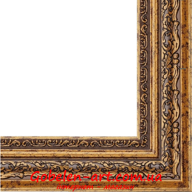 Оформить гобелен в багет шириной 4,2 см (коричнево-золотой) для размера 80х50 & 50х80 +/- 5 см. фото — Магазин Gobelen Art