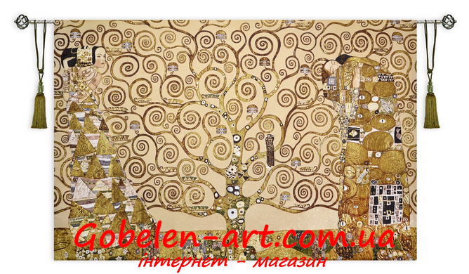 Древо жизни Г. Климт - гобеленовое панно фото — Магазин Gobelen Art