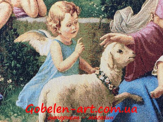 Гобелен Ангелы и Мадонна 97х50 фото — Магазин Gobelen Art
