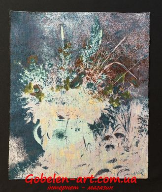Гобелен Букет з ромашками в вазоні 50х61 фото — Магазин Gobelen Art