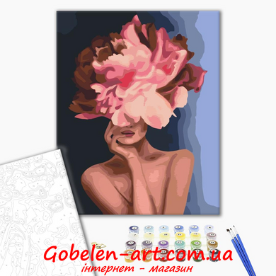 Витончена квітка - картина за номерами BRUSHME фото — Магазин Gobelen Art