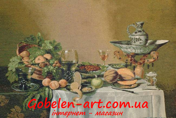 Гобелен Вино і фрукти 70х50 фото — Магазин Gobelen Art