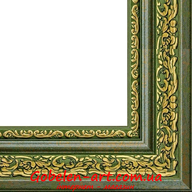 Оформить гобелен в багет шириной 4,2 см (зеленый) для размера 35х100 & 100х35 +/- 5 см. фото — Магазин Gobelen Art