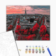Алые краски Парижа - картина по номерам