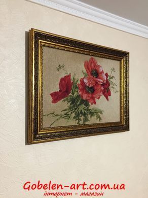 Гобелен Красные маки 48х35 фото &mdash; Магазин Gobelen Art