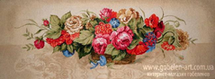 Гобелен Прекрасні квіти 95х35 фото — Магазин Gobelen Art