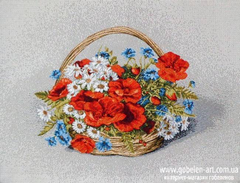 Гобелен Польові квіти 22х17 фото — Магазин Gobelen Art