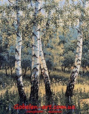 Гобелен Мальовничий краєвид з березами 98х50 фото &mdash; Магазин Gobelen Art