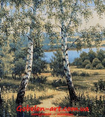 Гобелен Мальовничий краєвид з березами 98х50 фото &mdash; Магазин Gobelen Art