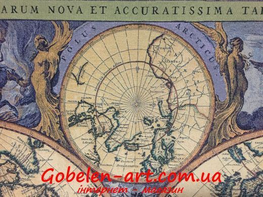Гобелен Карта світу 4 стихії 134х115 фото &mdash; Магазин Gobelen Art