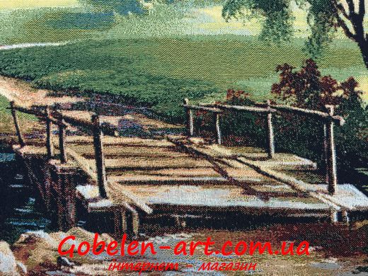 Гобелен Пейзаж с мостиком 106х71 фото — Магазин Gobelen Art