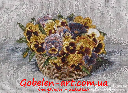 Гобелен Анютини очі 48х35 фото — Магазин Gobelen Art