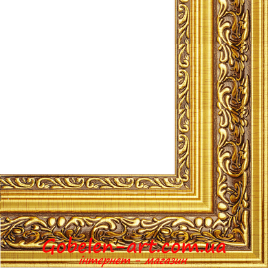 Оформити гобелен в багет шириною 5,3 см (золотий) для розміру 70х50 & 50х70 +/- 5 см. фото — Магазин Gobelen Art
