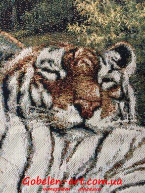 Гобелен Отдыхающие тигры 97х49 фото — Магазин Gobelen Art
