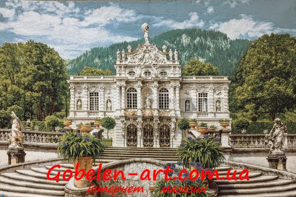 Гобелен Білий замок Ліндерхоф 105х70 фото — Магазин Gobelen Art