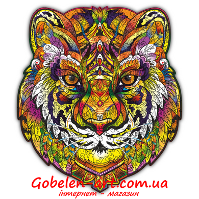 Тигр - дерев'яні пазли BRUSHME фото — Магазин Gobelen Art