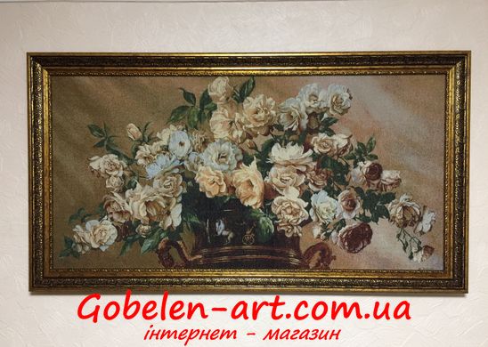 Гобелен Букет плетистых роз 100х50 фото — Магазин Gobelen Art