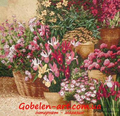 Гобелен Зимовий сад 70х70 фото — Магазин Gobelen Art