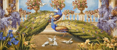 Гобелен Павичі і голуби євро 80х35 фото — Магазин Gobelen Art