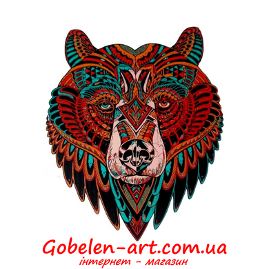 Ведмідь - дерев'яні пазли BRUSHME фото — Магазин Gobelen Art