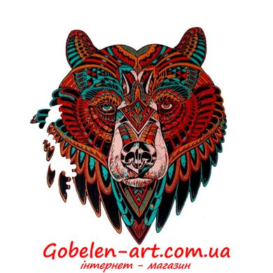 Медведь - деревянные пазлы BRUSHME фото — Магазин Gobelen Art