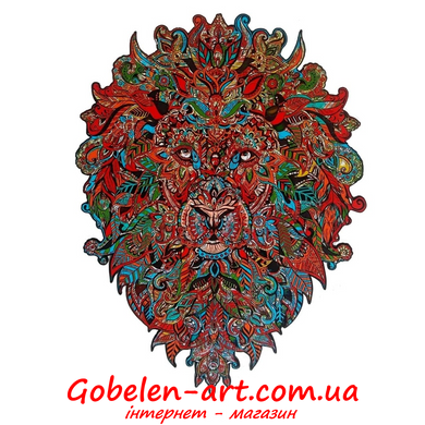 Лев - дерев'яні пазли BRUSHME фото — Магазин Gobelen Art