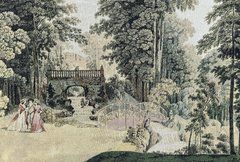 Гобелен Розмови у парку 108х72 фото &mdash; Магазин Gobelen Art