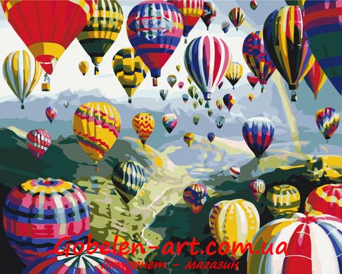 Разноцветные шары - картина по номерам BRUSHME фото — Магазин Gobelen Art