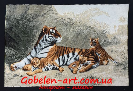 Гобелен Дикі кішки 105х70 фото — Магазин Gobelen Art
