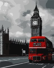 Лондонский автобус - картина по номерам BRUSHME фото — Магазин Gobelen Art