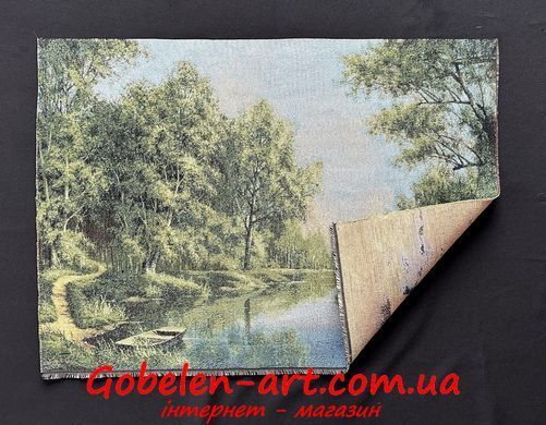 Гобелен Лодка у берега 70х50 фото &mdash; Магазин Gobelen Art