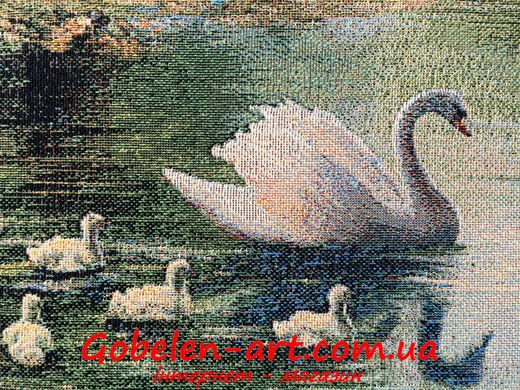Гобелен Замок и лебеди 107х62 фото — Магазин Gobelen Art